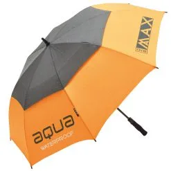 Big Max Aqua Double Canopy Golf Umbrella -Promos Golf Clubs Boutique BigMaxAquaUmbrellaCharOrange1000 1280x