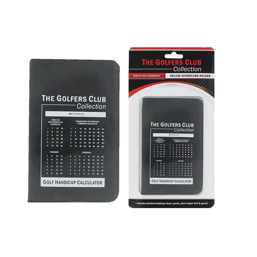 The Golfers Club Deluxe Golf Scorecard Holder 1 The Golfers Club Deluxe Golf Scorecard Holder