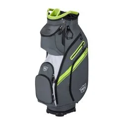 Wilson Staff Exo II Golf Cart Bag -Promos Golf Clubs Boutique ExoCart2CharWhtLime1000 1500x