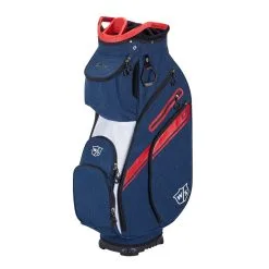 Wilson Staff Exo II Golf Cart Bag -Promos Golf Clubs Boutique ExoCart2NavyRedWhite1000 1280x