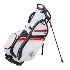 Wilson Staff Exo II Golf Stand Bag 19 Wilson Staff Exo II Golf Stand Bag -Promos Golf Clubs Boutique ExoStand2WhiteBlkRed1000 1280x