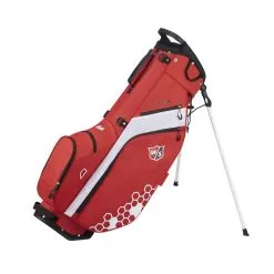 Wilson Staff Feather Lightweight Stand Bag -Promos Golf Clubs Boutique FeatherRedWhite1000 1500x
