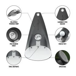 PuttOut Premium Pressure Putt Trainer - Stone -Promos Golf Clubs Boutique PremStoneInfo1000 1500x