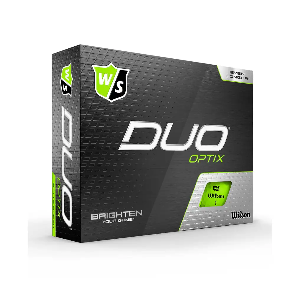 Wilson Staff Duo Optix Green Golf Balls 1 Wilson Staff Duo Optix Green Golf Balls