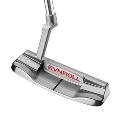 Evnroll Putters Evnroll ER1v2 Short Plumber Tour Blade Golf Putter - Red Gravity Grip