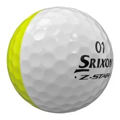 Srixon Z-Star Divide White/Yellow Golf Ball -Promos Golf Clubs Boutique srixonzstar23DIVIDEWHTYELL2indmain 1500x