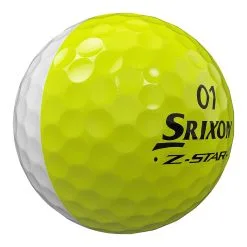 Srixon Z-Star Divide White/Yellow Golf Ball -Promos Golf Clubs Boutique srixonzstar23DIVIDEWHTYELLindmain 1500x